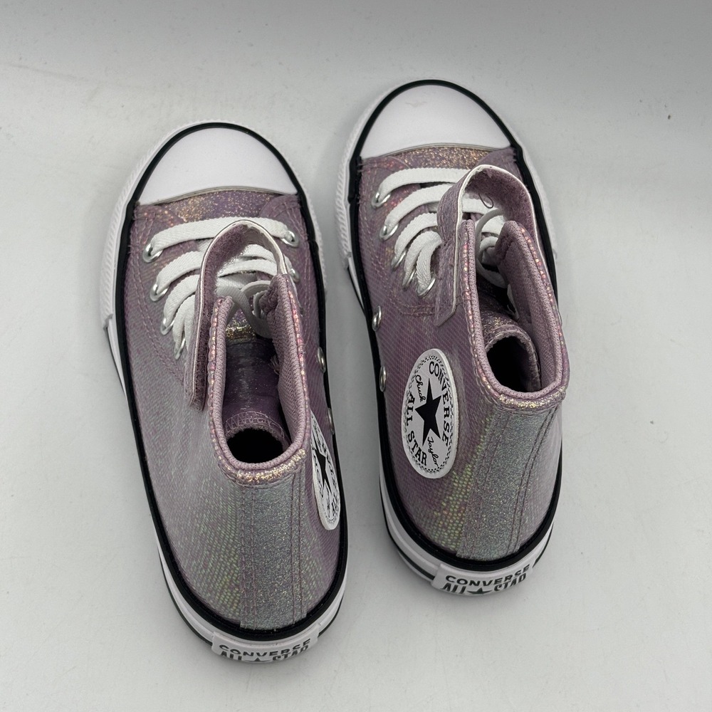 Converse Chuck Taylor All Star 1V Hi Shoes Kids Size 11 Lilac White A14343C - Picture 5 of 8